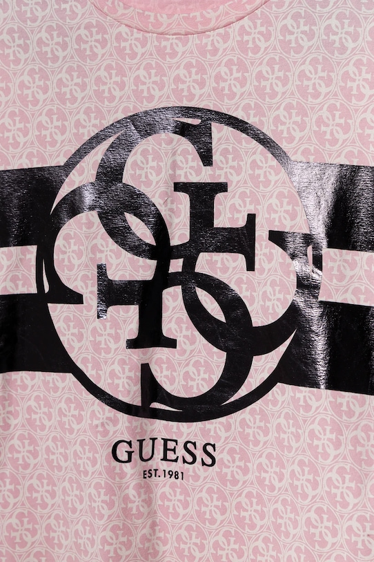 Девочка Детская футболка Guess J5RI04.K6YW4.PPYA розовый
