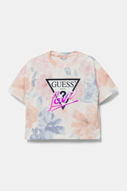 Дитяча футболка Guess з еластаном блакитний J5RI05.K6YW4.PPYA