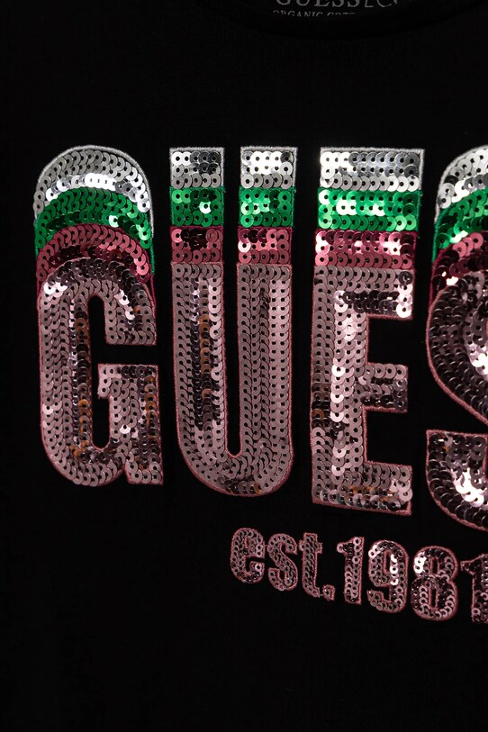 Fete Guess tricou de bumbac pentru copii J5RI10.K8HM4.PPYA negru