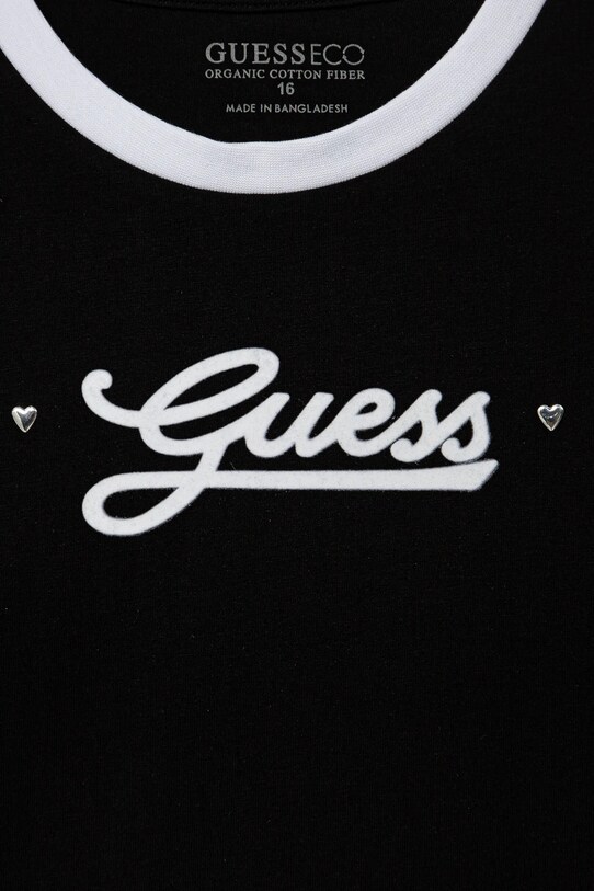 Дівчинка Дитяча футболка Guess J5RI11.K6YW4.PPYA чорний