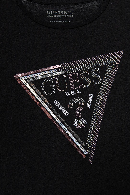 Djevojčice Dječja majica kratkih rukava Guess J5RI12.K6YW4.PPYA crna