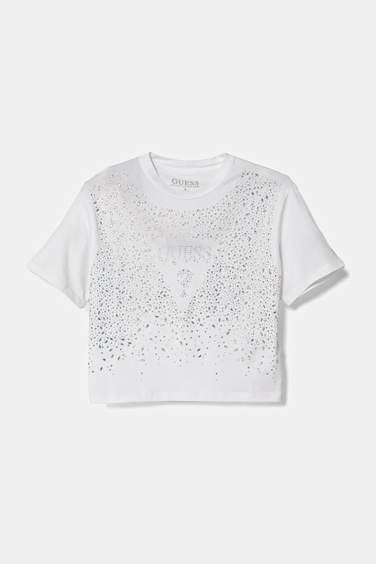 Guess tricou copii imprimeu alb J5RI13.K6YW4.PPYA