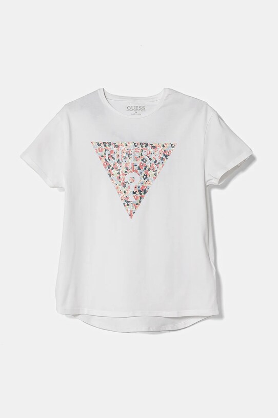 Παιδικό μπλουζάκι Guess στάμπα λευκό J5RI18.K6YW4.PPYA