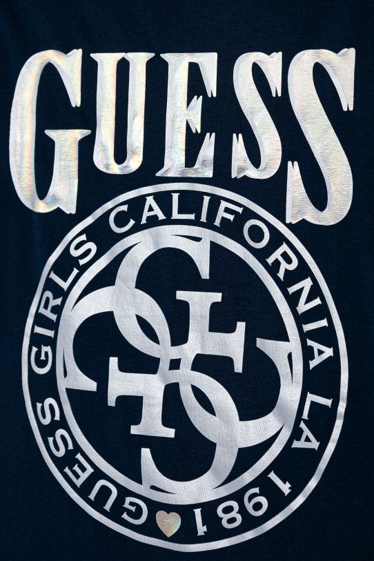 Dziewczynka Guess t-shirt dziecięcy J5RI20.K6YW4.PPYA granatowy