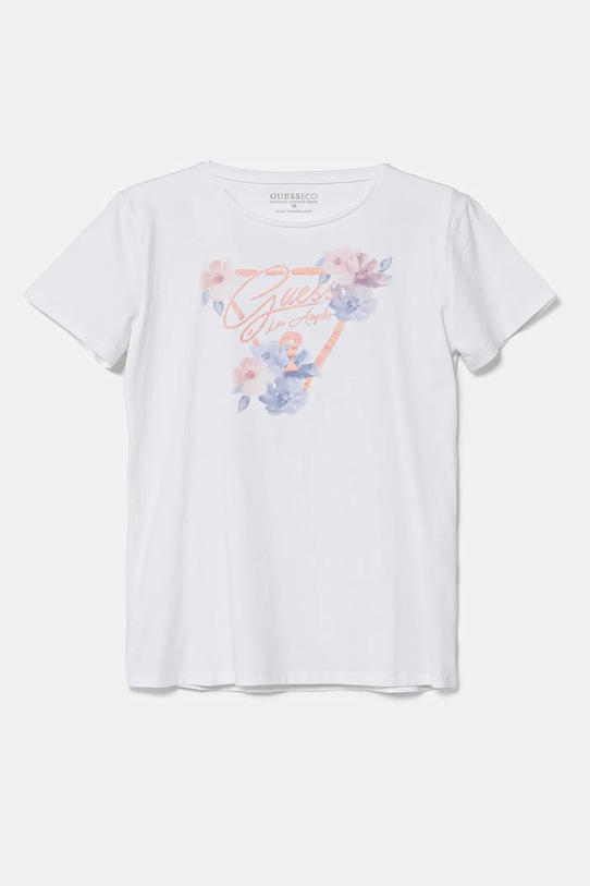 Dětské tričko Guess s elastanem bílá J5RI22.K6YW4.PPYA