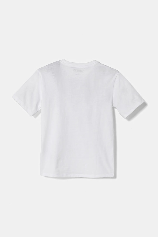 Guess t-shirt bawełniany dziecięcy J5RI28.K8HM4.PPYA biały SS25