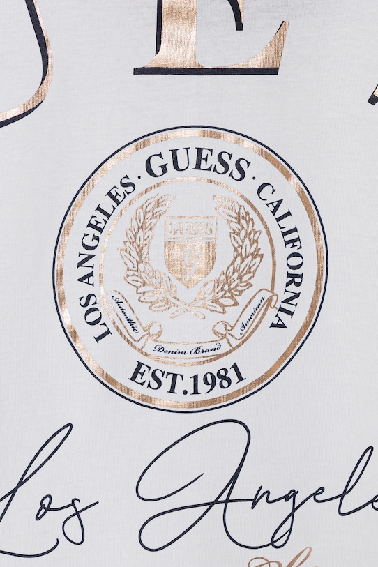 Dziewczynka Guess t-shirt bawełniany dziecięcy J5RI28.K8HM4.PPYA biały