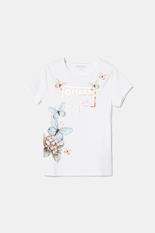 Детская футболка Guess J5RI33.K6YW4.PPYA белый SS25