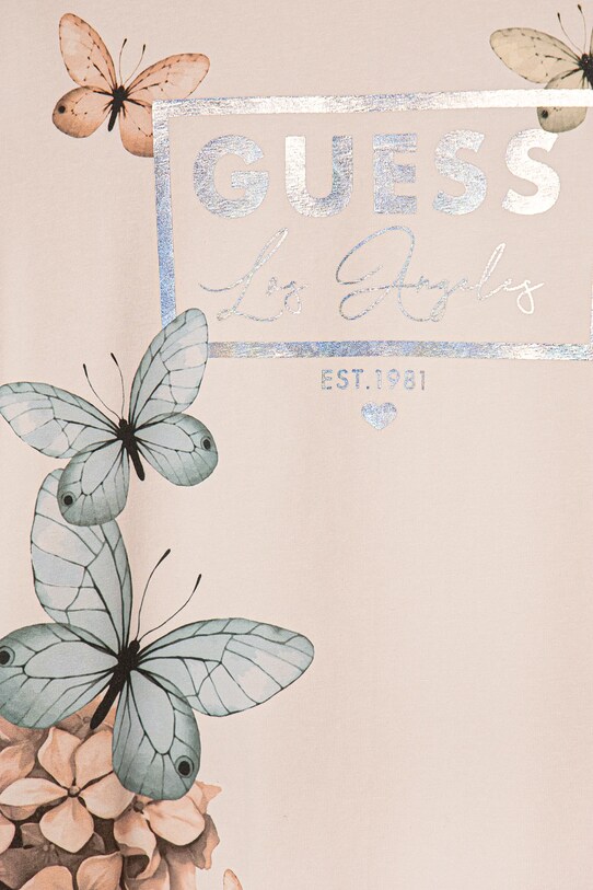Дівчинка Дитяча футболка Guess J5RI33.K6YW4.PPYA рожевий