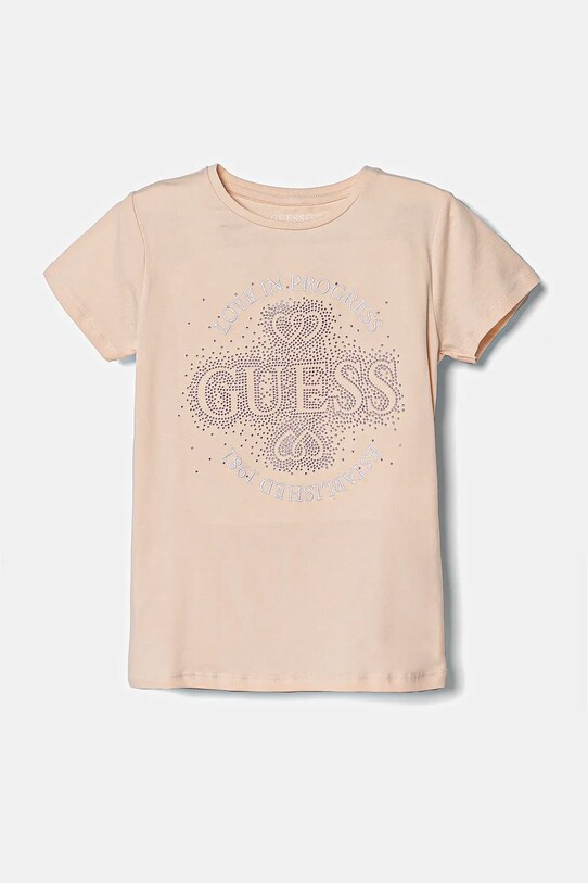 Дитяча футболка Guess аплікація рожевий J5RI36.K6YW4.PPYA