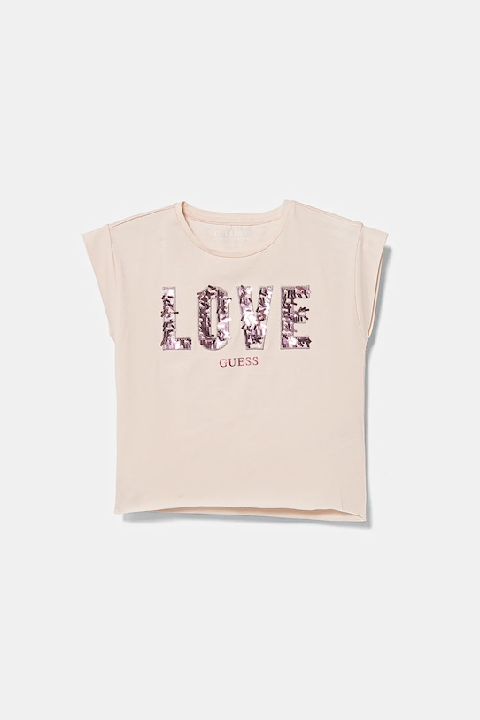 Дитяча футболка Guess з еластаном рожевий J5RI37.K6YW4.PPYA