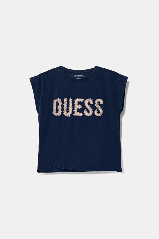 Дитяча футболка Guess з еластаном темно-синій J5RI37.K6YW4.PPYA