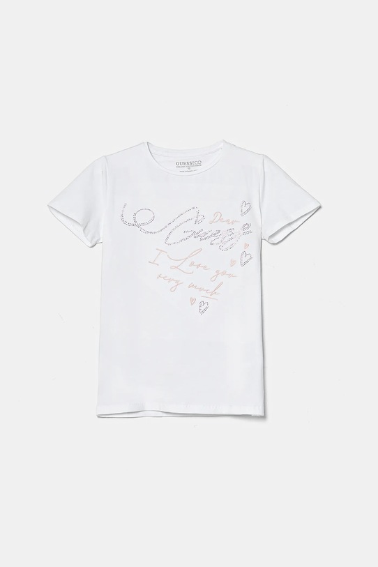 Dětské tričko Guess s elastanem bílá J5RI38.K6YW4.PPYA