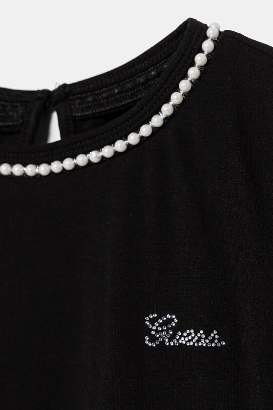 Дівчинка Дитяча футболка Guess J5RI39.K6YW4.PPYA чорний