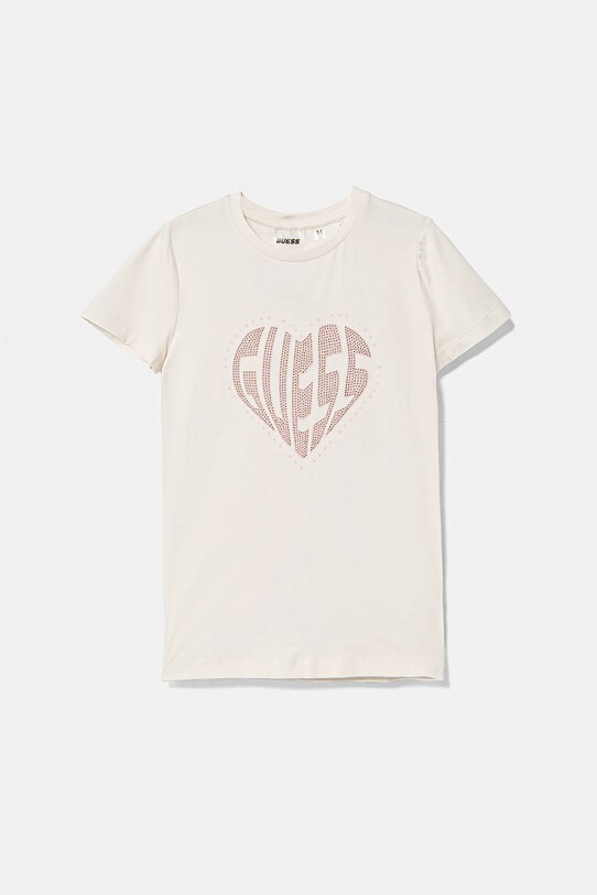Дитяча футболка Guess з еластаном бежевий J5RI46.J1314.PPYA