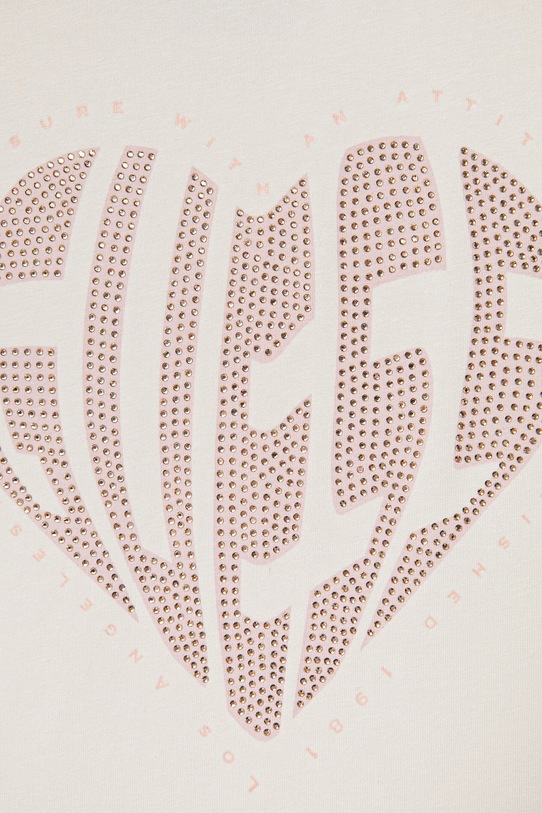 Девочка Детская футболка Guess J5RI46.J1314.PPYA бежевый