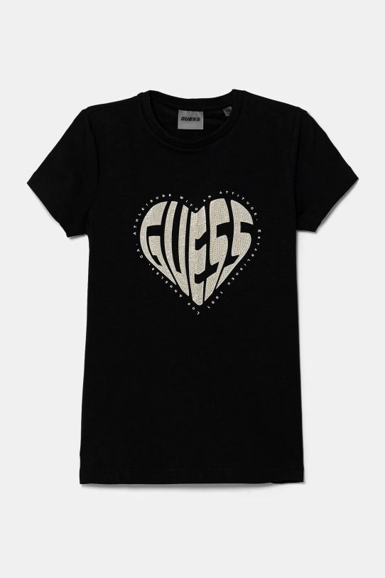 Guess tricou copii imprimeu negru J5RI46.J1314.PPYA