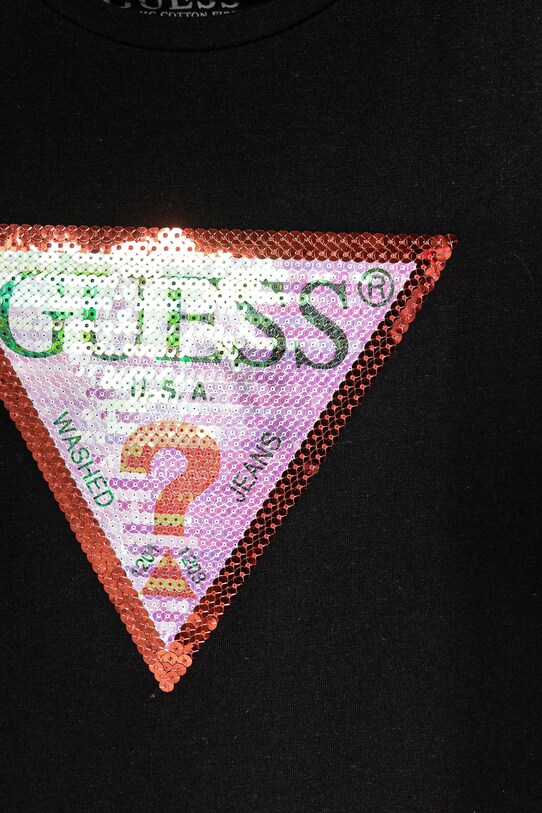 Дівчинка Дитяча футболка Guess K4RI31.K6YW1.PPYA чорний