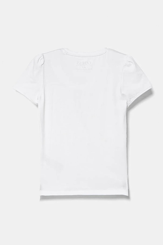 Dječja pamučna majica kratkih rukava Guess K5RI07.K6YW4.PPYA bijela SS25
