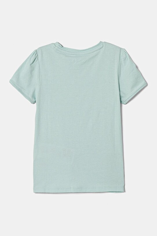 Dječja pamučna majica kratkih rukava Guess K5RI07.K6YW4.PPYA tirkizna SS25