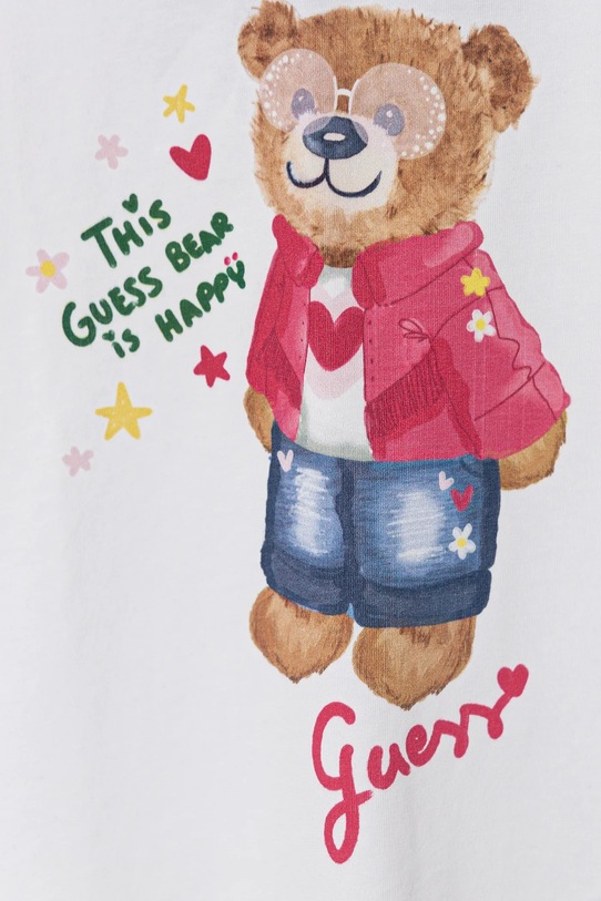 DÍVKA Dětské tričko Guess K5RI12.K6YW4.PPYA bílá