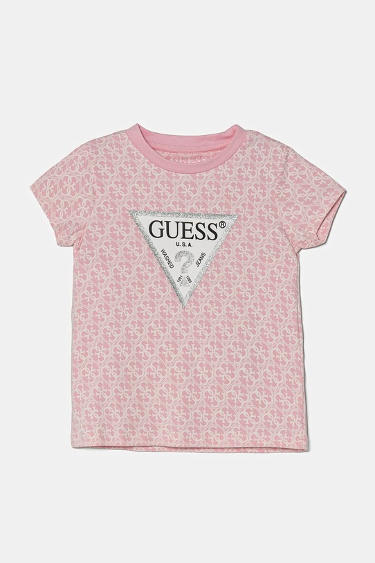 Guess tricou copii cu modele roz K5RI15.K6YW4.PPYA