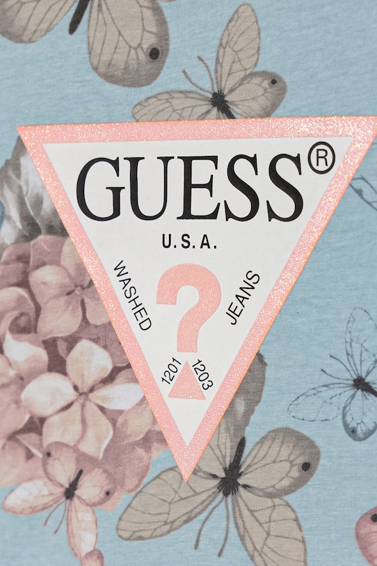 Девочка Детская футболка Guess K5RI15.K6YW4.PPYA голубой