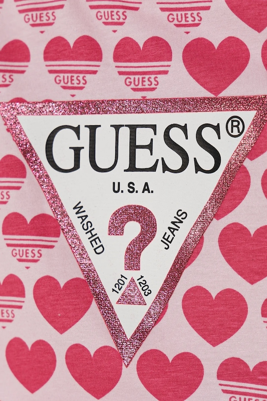Dziewczynka Guess t-shirt dziecięcy K5RI15.K6YW4.PPYA różowy