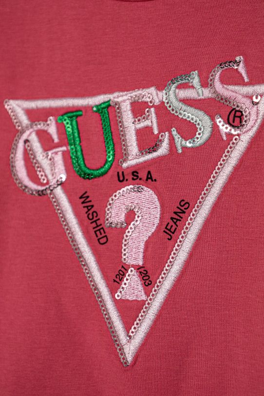 Dziewczynka Guess t-shirt dziecięcy K5RI16.K6YW4.PPYA różowy