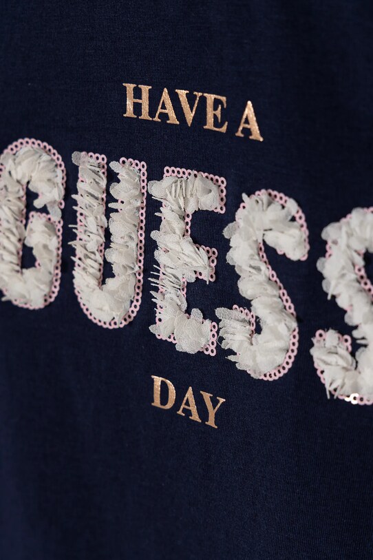 Dziewczynka Guess t-shirt dziecięcy K5RI28.K6YW4.PPYA granatowy