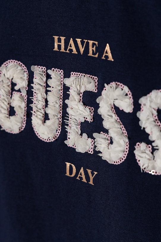 Dziewczynka Guess t-shirt dziecięcy K5RI28.K6YW4.PPYA granatowy