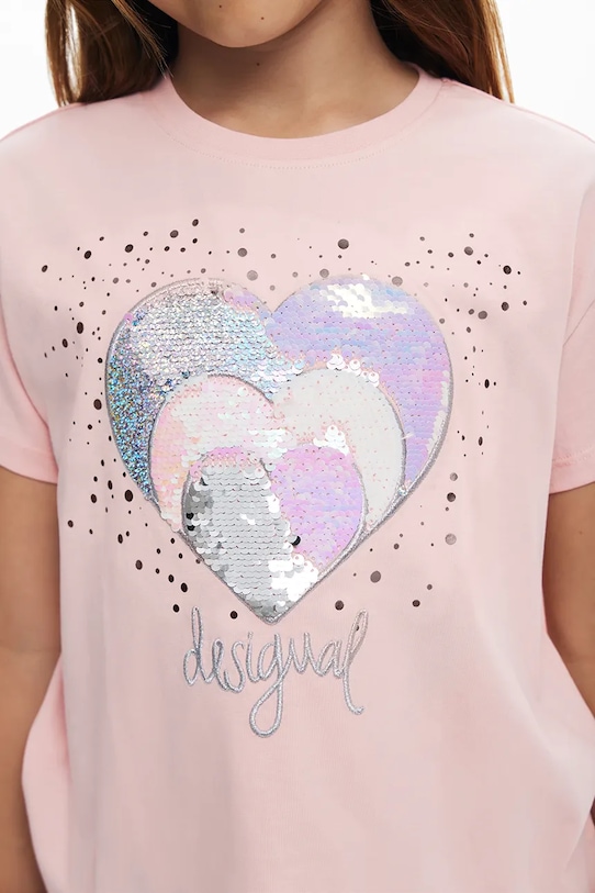 Otroška bombažna kratka majica Desigual 25SGTK01