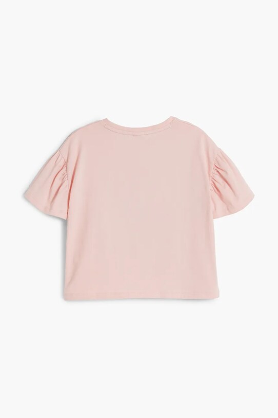 Fete Desigual tricou de bumbac pentru copii 25SGTK03 roz