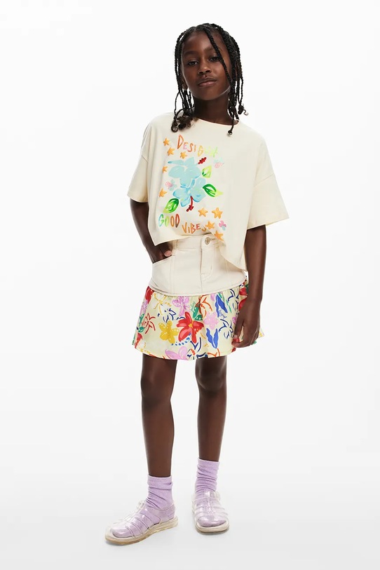 Desigual tricou de bumbac pentru copii 25SGTK05