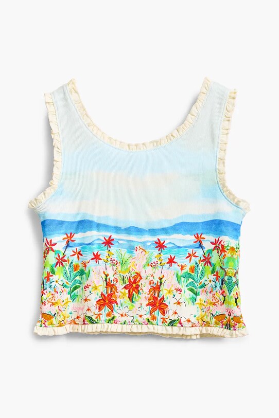 Desigual top copii 25SGTK06 albastru SS25