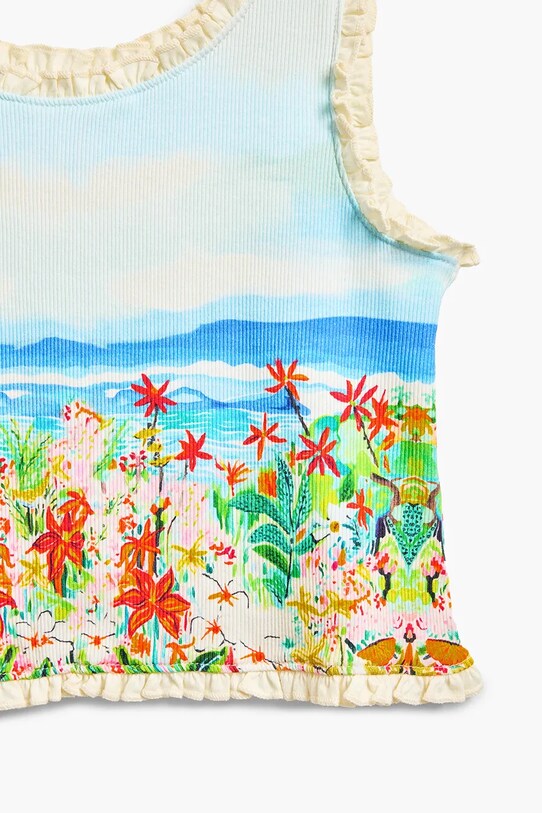 Fete Desigual top copii 25SGTK06 albastru