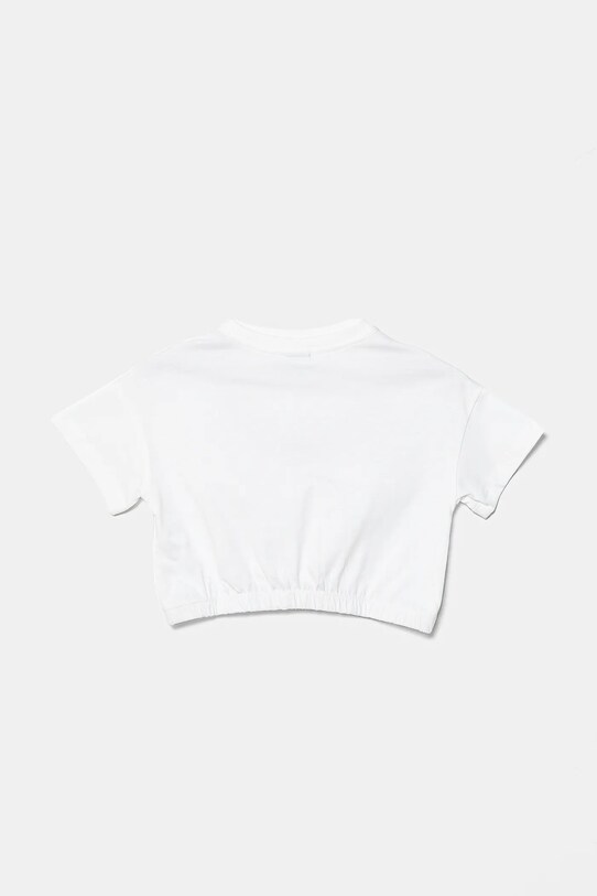 Fete Desigual tricou de bumbac pentru copii 25SGTK11 alb