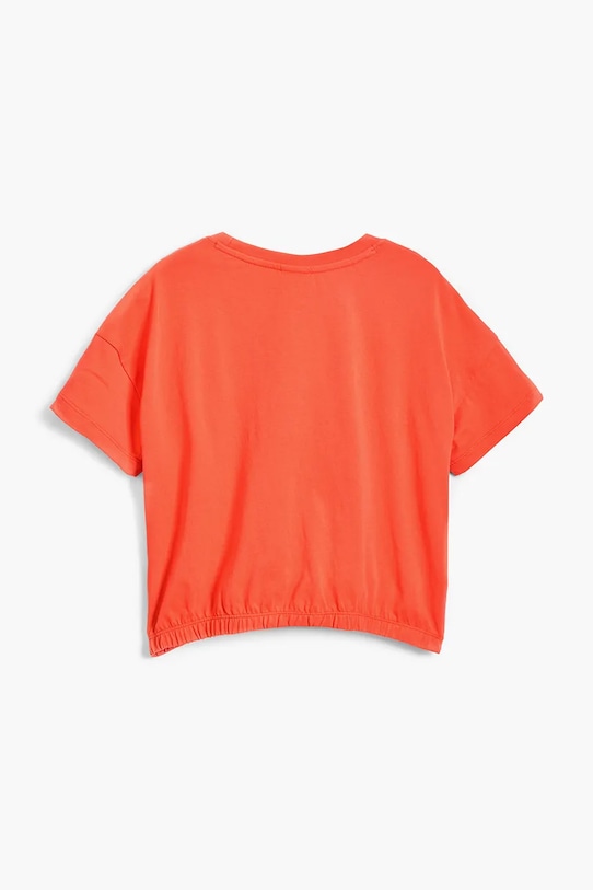Deklice Otroška bombažna kratka majica Desigual 25SGTK11 oranžna