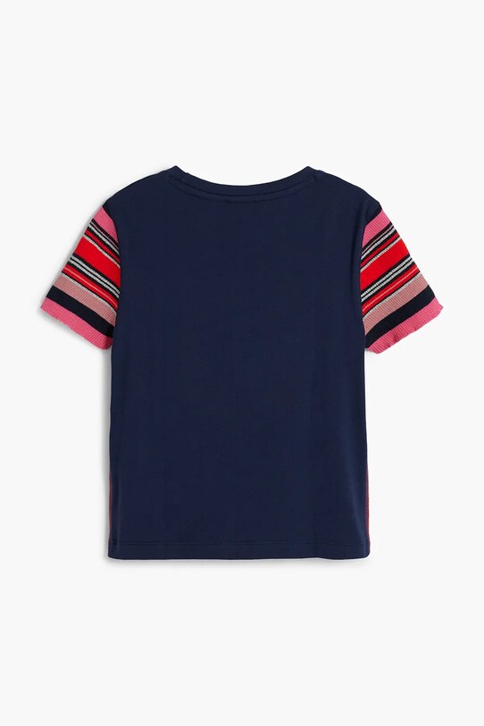 Fete Desigual tricou de bumbac pentru copii x Disney 25SGTK20 bleumarin