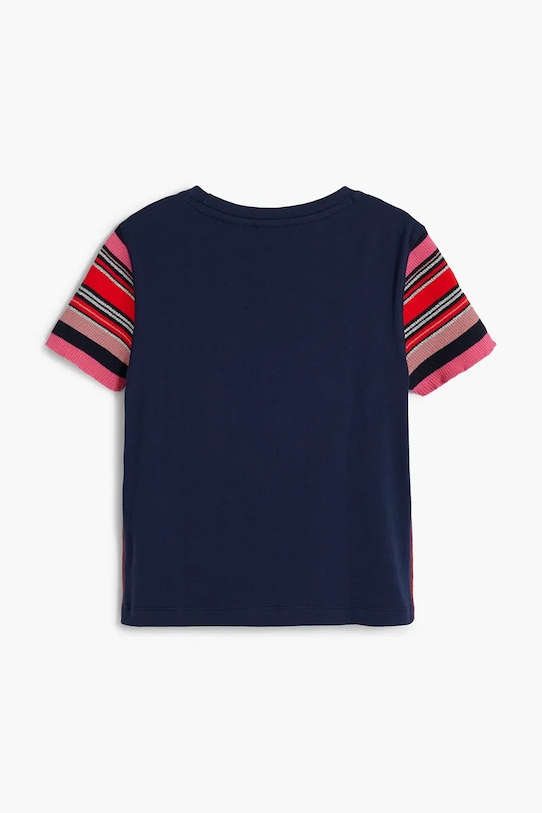 Deklice Otroška bombažna kratka majica Desigual x Disney 25SGTK20 mornarsko modra