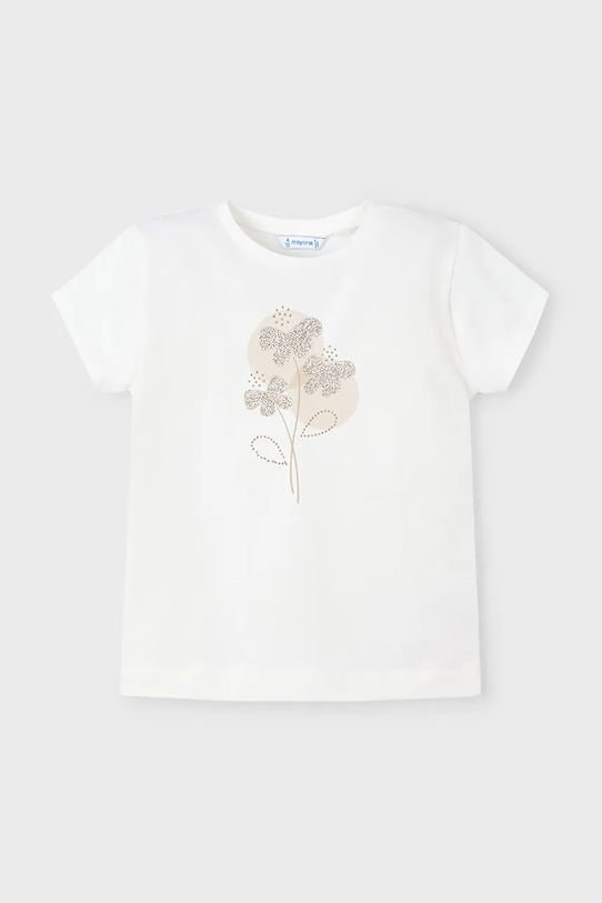 Dětské tričko Mayoral 174.6E.Mini.PPYA béžová SS25