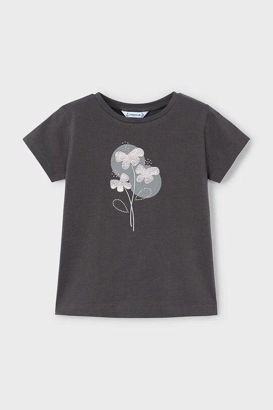 Mayoral t-shirt dziecięcy z elastanem szary 174.6E.Mini.PPYA