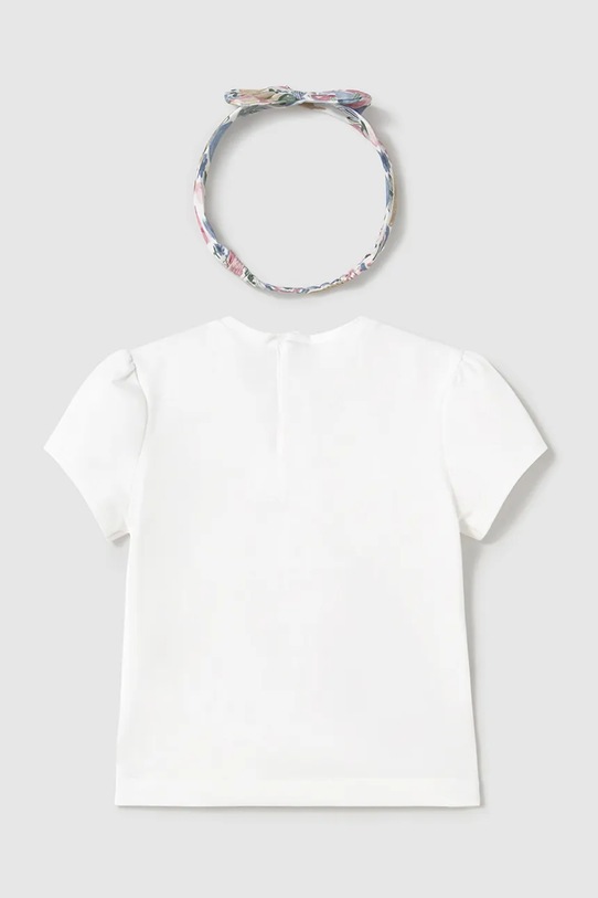 Mayoral t-shirt dziecięcy 1044.4E.Baby.PPYA biały SS25