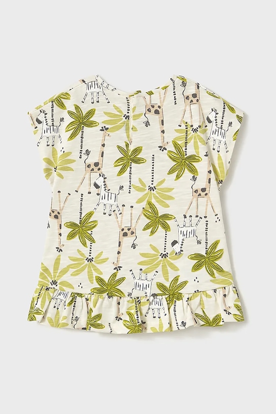 Dziewczynka Mayoral t-shirt bawełniany dziecięcy 2-pack 1047.4H.Baby.PPYA zielony