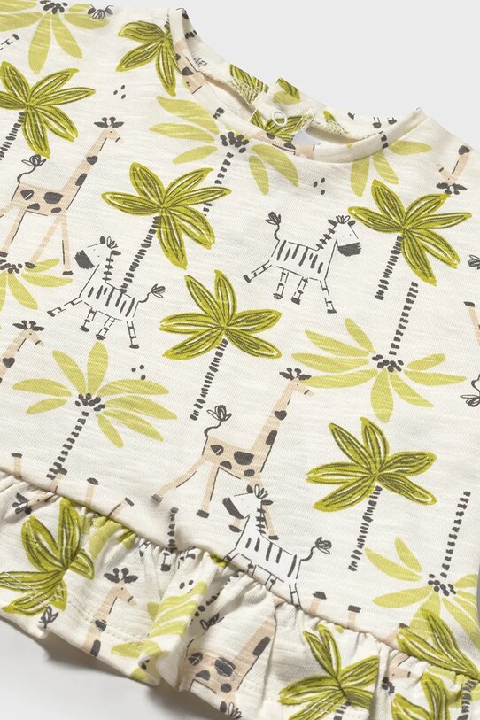 Mayoral t-shirt bawełniany dziecięcy 2-pack zielony 1047.4H.Baby.PPYA