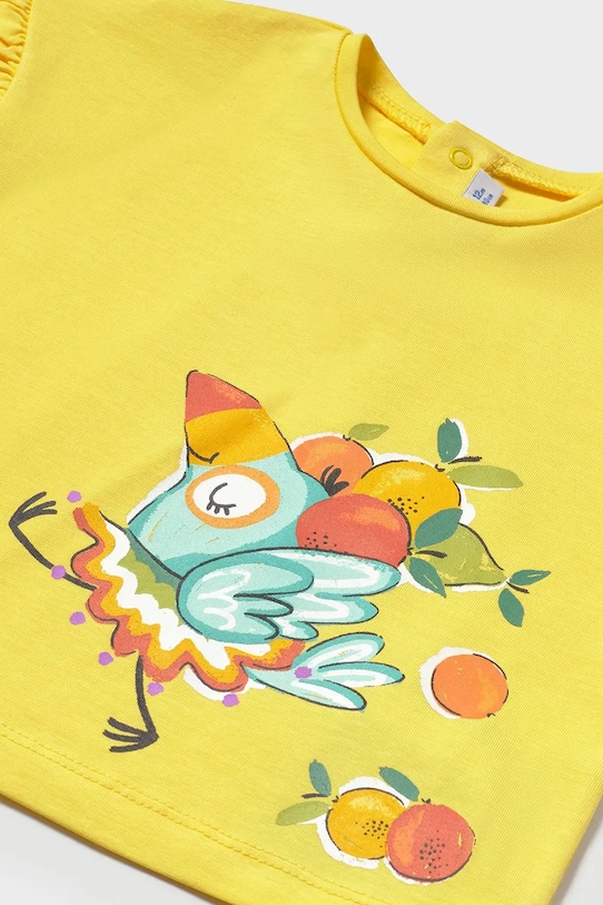 Девочка Детская футболка Mayoral 1048.4M.Baby.PPYA жёлтый
