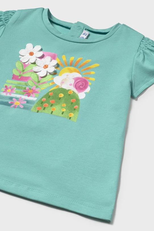Deklice Otroška kratka majica Mayoral 1049.4M.Baby.PPYA turkizna
