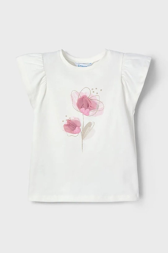 Mayoral t-shirt dziecięcy nadruk różowy 3002.6B.Mini.PPYA