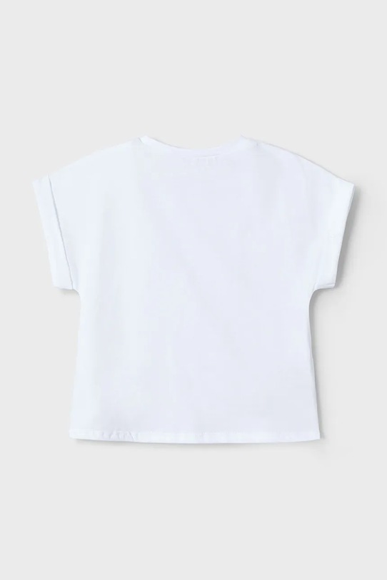 Dziewczynka Mayoral t-shirt bawełniany dziecięcy 3006.6F.Mini.PPYA biały