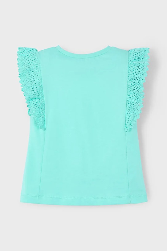 Mayoral tricou de bumbac pentru copii 3010.6J.Mini.PPYA turcoaz SS25